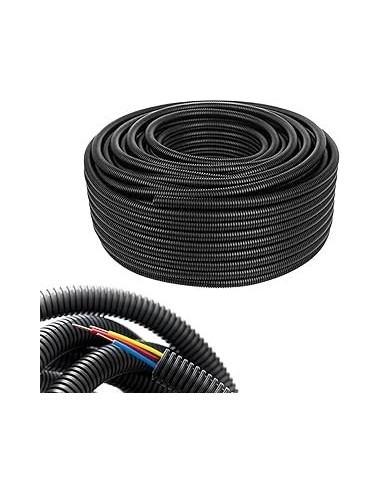 matassa 25 metri di corrugato nero da 20 con tirafilo