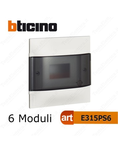 Bticino E315PS6 - centralino linea Habita 6 moduli posti