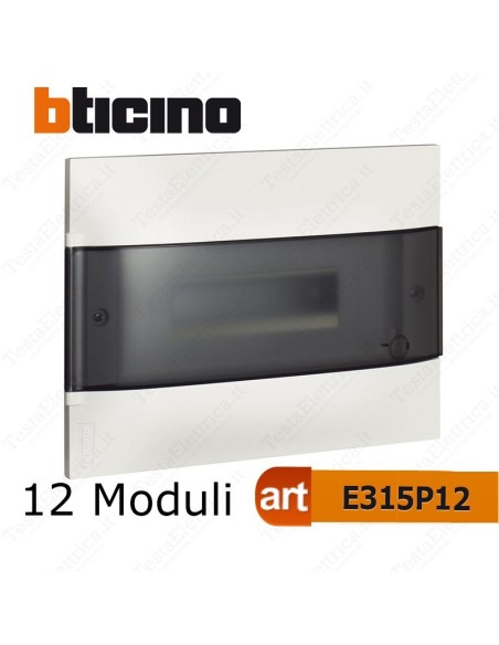 Bticino E315P12 - centralino linea Habita 12 moduli posti