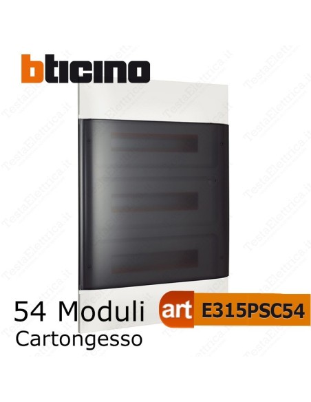 Bticino E315PS54 - centralino linea Habita 54 moduli posti per cartongesso