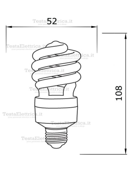 Lampada al Neon Spirale E27 15 Watt  Twister Philips