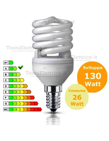 Lampada al Neon Spirale E14 26 Watt  Dgk