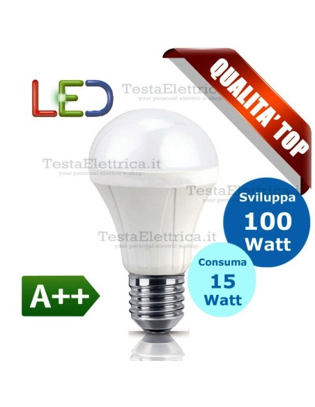Lampadina a led  goccia 15 Watt E27 Gbc