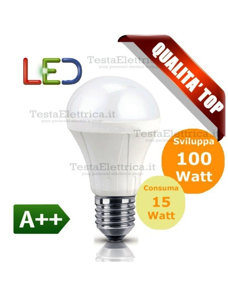 Lampadina a led  goccia 15 Watt E27 Gbc