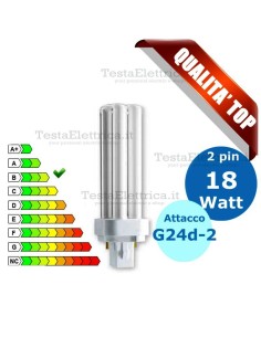 Lampada al Neon 18 Watt 2 pin  Attacco G24d-2 FL D Wiva