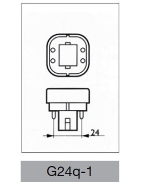 Lampada al Neon 13 Watt 4 pin  Attacco G24q-1 FL D Wiva
