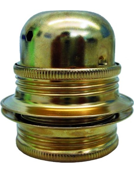 Portalampada E27 ottone filettato