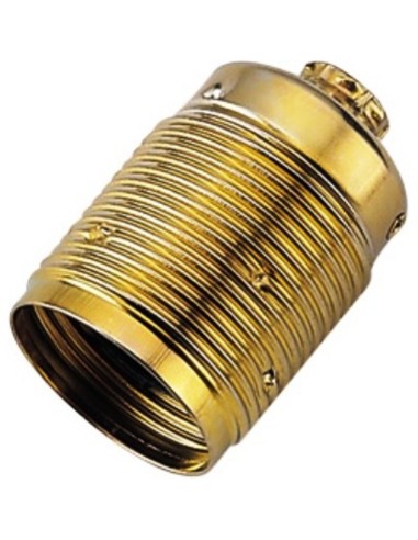 Portalampada E27 ottone filettato 