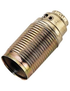 Portalampada E14 ottone filettato 