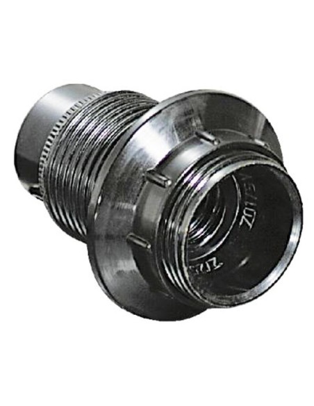 Portalampada E14 filettato completo di ghiera