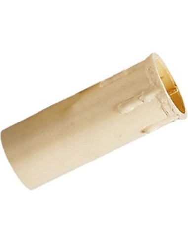 Portalampada a candela E14 bianco o avorio completo di adattatore