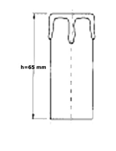Portalampada a candela E14 bianco o avorio completo di adattatore