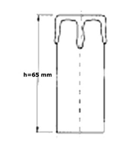 Portalampada a candela E14 bianco o avorio completo di adattatore