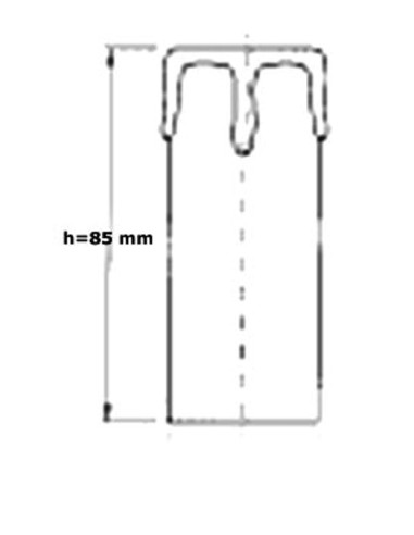Portalampada a candela E14 bianco o avorio completo di adattatore