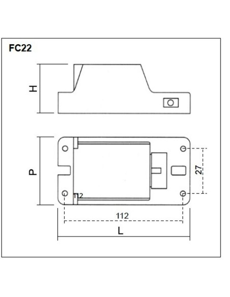 Reattore elettromeccanico convenzionale per fluorescenti F22 Relco