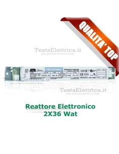 Reattore elettronico 2X36 watt  per fluorescenti Megaman