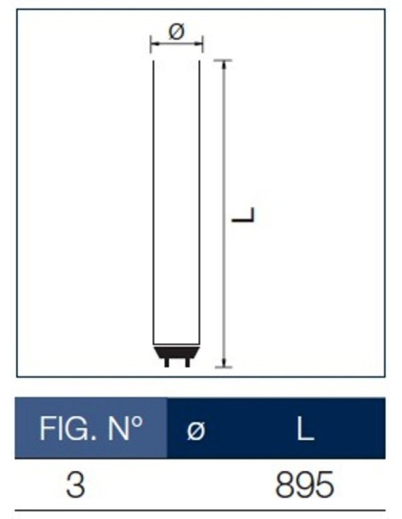 Tubo a neon 90 cm 30 watt cm T8 Standard Leuci