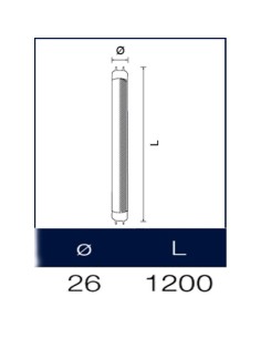 Tubo a neon 120 cm L36W/76 cm T8 Natura  2