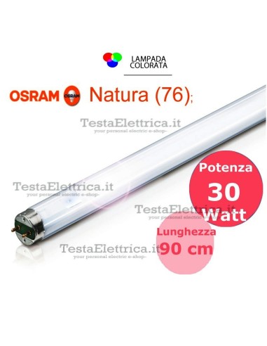 Tubo a neon 90 cm L30W/76 T8 Natura 