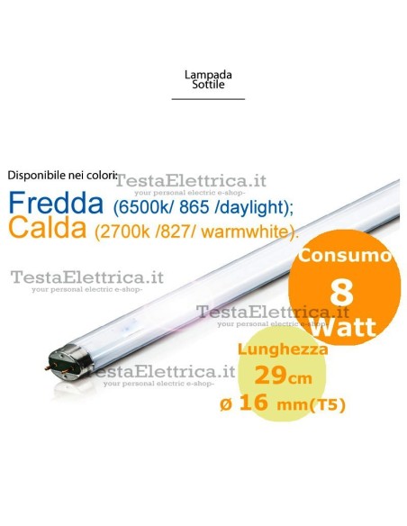 Neon T5 29 cm 8 watt 
