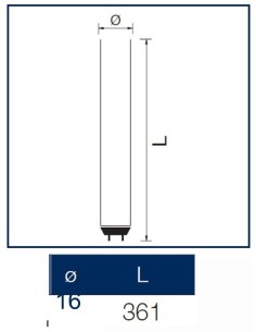 Tubo a neon 14/16 watt 36 cm  daylight  T8 TI Leuci 2