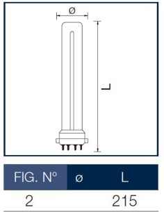 Lampada al Neon Dulux S/E 11W7840 4P Osram 2