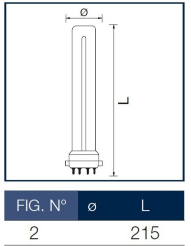 Lampada al Neon Dulux S/E 11W7840 4P Osram