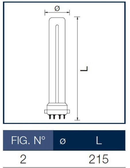 Lampada al Neon Dulux S/E 11W7840 4P Osram
