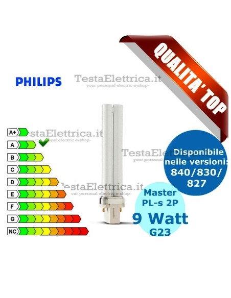 Lampada al Neon PL-s 9W 2P Master Philips