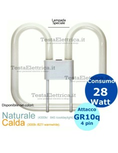 Lampada 2d 28w GR10q 4 pin Gemini W