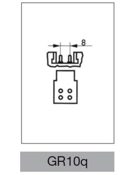 Lampada 2d 28w GR10q 4 pin Gemini W