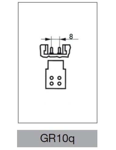 Lampada 2d 21w GR10q 4 pin Gemini