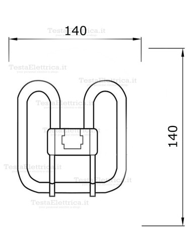 Lampada 2d 16W GR10q 4 pin Gemini