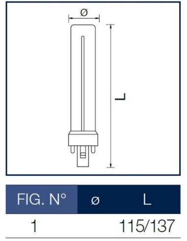 Lampada al Neon PL-s 7W 2P Master Philips