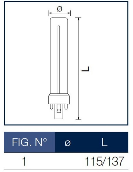 Lampada al Neon PL-s 7W 2P Master Philips
