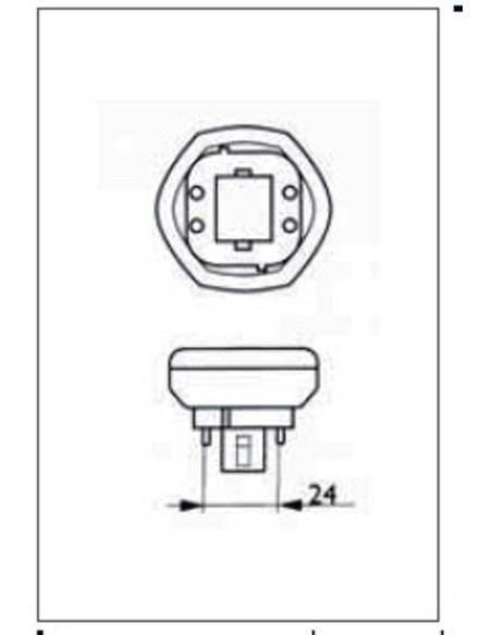 Lampada al Neon PL-T 18W GX24d-2 2 Pin Wiva