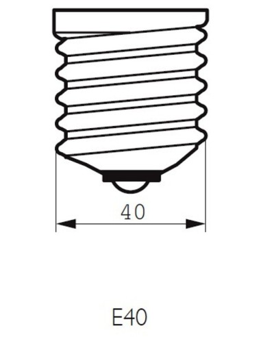 Lampada a Ioduri Metallici 400W/645 E40 MASTER HPI-T Plus Philips