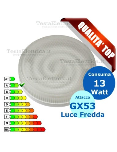 Lampada al Neon GX53 13 Watt 6400k Digilamp