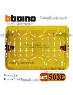 Scatola da incasso portafrutti 3 moduli 503E bticino 