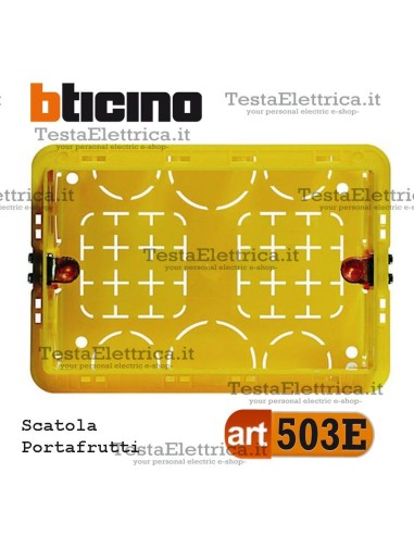 Scatola da incasso portafrutti 3 moduli 503E bticino 