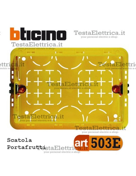 Scatola da incasso portafrutti 3 moduli 503E bticino 
