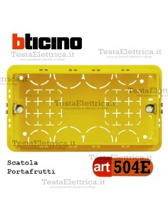 Scatola da incasso portafrutti 3 moduli 504E bticino 