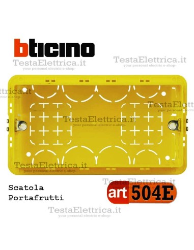 Scatola da incasso portafrutti 3 moduli 504E bticino 