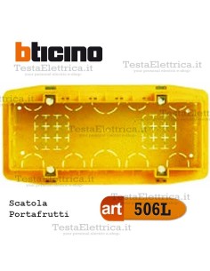 Scatola da incasso portafrutti 6/7 moduli 506L bticino 
