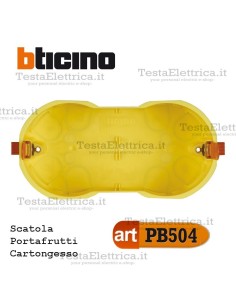 Scatola da incasso cartongesso portafrutti 4 moduli PB504E bticino 