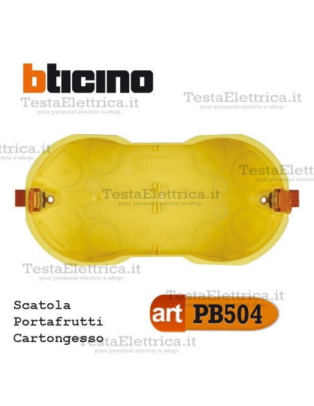 Scatola da incasso cartongesso portafrutti 4 moduli PB504E bticino 