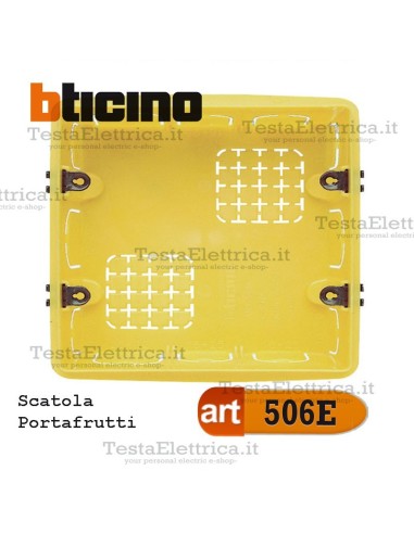 Scatola da incasso portafrutti 6 moduli 506e bticino 