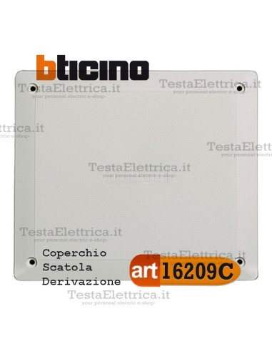 Coperchio per scatola di derivazione art. 16209 Bticino 