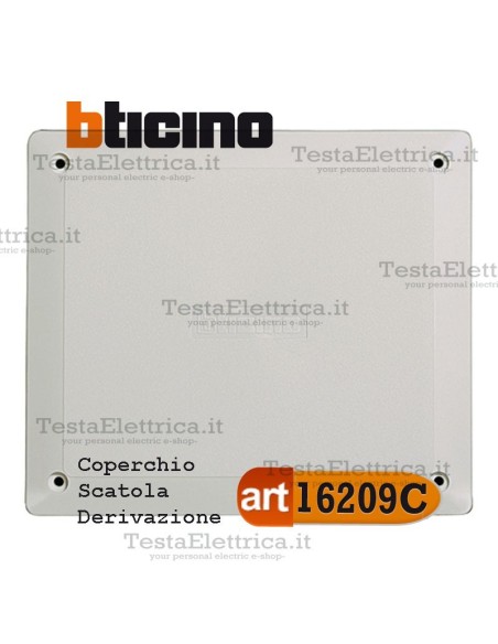 Coperchio per scatola di derivazione art. 16209 Bticino 