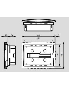 Centralino per cassette incasso 6 moduli din  E215P/6BN Bticino  2